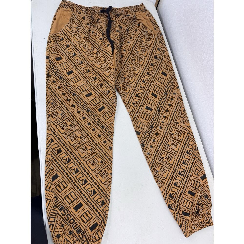 Moss NY Men’s Jogging Pants 36x29 NWT Geometric Art Cotton Stretch